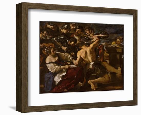 Samson Captured by the Philistines, 1619-Guercino-Framed Giclee Print