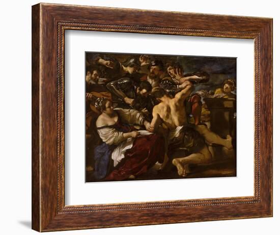 Samson Captured by the Philistines, 1619-Guercino-Framed Giclee Print