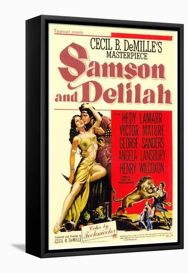 Samson & Delilah, 1949-null-Framed Stretched Canvas