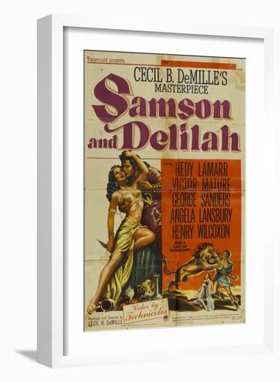 Samson & Delilah, 1949-null-Framed Art Print