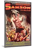 Samson & Delilah, German Movie Poster, 1949-null-Mounted Art Print