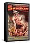 Samson & Delilah, German Movie Poster, 1949-null-Framed Stretched Canvas