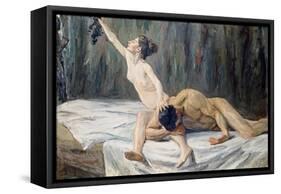 Samson Et Dalila  (Samson and Delilah) Peinture De Max Liebermann (1847-1935) 1902 Dim 151,2X212 C-Max Liebermann-Framed Stretched Canvas