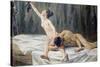 Samson Et Dalila  (Samson and Delilah) Peinture De Max Liebermann (1847-1935) 1902 Dim 151,2X212 C-Max Liebermann-Stretched Canvas