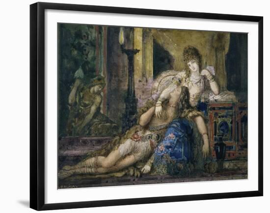 Samson et Dalila-Gustave Moreau-Framed Giclee Print