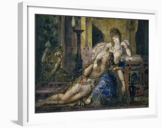 Samson et Dalila-Gustave Moreau-Framed Giclee Print