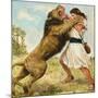 Samson Fighting a Lion-Clive Uptton-Mounted Giclee Print