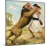 Samson Fighting a Lion-Clive Uptton-Mounted Giclee Print