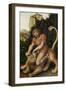 Samson Fighting a Lion-Lucas Cranach the Elder-Framed Premium Giclee Print