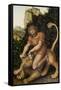 Samson Fighting a Lion-Lucas Cranach the Elder-Framed Stretched Canvas