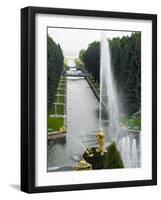 Samson Fountain at Peterhof, Royal Palace Founded by Tsar Peter the Great, St. Petersburg, Russia-Nancy & Steve Ross-Framed Photographic Print