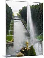 Samson Fountain at Peterhof, Royal Palace Founded by Tsar Peter the Great, St. Petersburg, Russia-Nancy & Steve Ross-Mounted Photographic Print