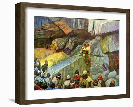 Samson in the caves of Etam by Tissot - Bible-James Jacques Joseph Tissot-Framed Giclee Print