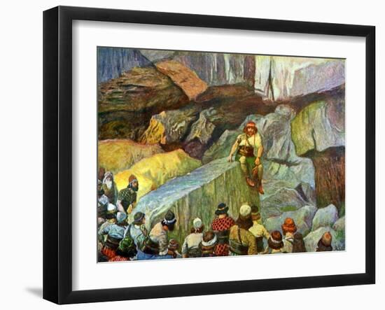 Samson in the caves of Etam by Tissot - Bible-James Jacques Joseph Tissot-Framed Giclee Print