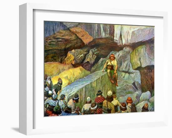 Samson in the caves of Etam by Tissot - Bible-James Jacques Joseph Tissot-Framed Giclee Print