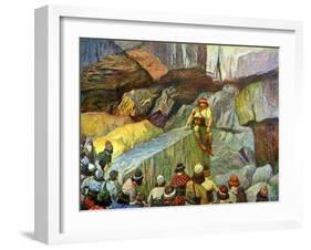 Samson in the caves of Etam by Tissot - Bible-James Jacques Joseph Tissot-Framed Giclee Print