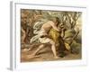 Samson Killing a Young Lion-null-Framed Giclee Print