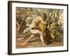 Samson Killing a Young Lion-null-Framed Giclee Print