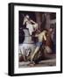 Samson on the Treadmill, c.1863-Carl Bloch-Framed Giclee Print