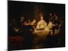 Samson Posing a Riddle at the Wedding Feast, 1638-Rembrandt van Rijn-Mounted Giclee Print