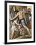 Samson Pulling Down the Temple of Dagon, God of the Philistines, Mid 19th Century-null-Framed Giclee Print