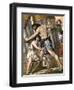 Samson Pulling Down the Temple of Dagon, God of the Philistines, Mid 19th Century-null-Framed Giclee Print