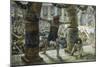 Samson Pulls Down the Pillars-James Tissot-Mounted Giclee Print