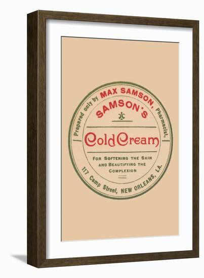 Samson's Cold Cream-null-Framed Art Print