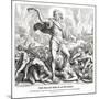 Samson slays a thousand Philistines, Judges-Julius Schnorr von Carolsfeld-Mounted Giclee Print