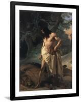 Samson Slays the Lion-Francesco Hayez-Framed Giclee Print