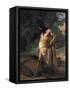 Samson Slays the Lion-Francesco Hayez-Framed Stretched Canvas