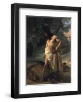 Samson Slays the Lion-Francesco Hayez-Framed Giclee Print