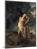 Samson Slays the Lion-Francesco Hayez-Mounted Giclee Print