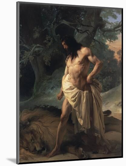 Samson Slays the Lion-Francesco Hayez-Mounted Giclee Print