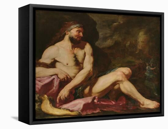 Samson Victorious (Oil on Canvas)-Giambattista Langetti-Framed Stretched Canvas