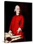 Samuel Adams, Portrait Depicting Adams Pointing to the Massachusetts Charter-John Singleton Copley-Stretched Canvas