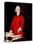 Samuel Adams, Portrait Depicting Adams Pointing to the Massachusetts Charter-John Singleton Copley-Stretched Canvas