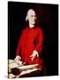 Samuel Adams, Portrait Depicting Adams Pointing to the Massachusetts Charter-John Singleton Copley-Stretched Canvas