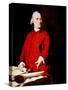 Samuel Adams, Portrait Depicting Adams Pointing to the Massachusetts Charter-John Singleton Copley-Stretched Canvas