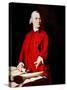 Samuel Adams, Portrait Depicting Adams Pointing to the Massachusetts Charter-John Singleton Copley-Stretched Canvas