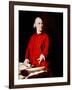 Samuel Adams, Portrait Depicting Adams Pointing to the Massachusetts Charter-John Singleton Copley-Framed Photo