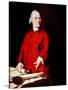 Samuel Adams, Portrait Depicting Adams Pointing to the Massachusetts Charter-John Singleton Copley-Stretched Canvas