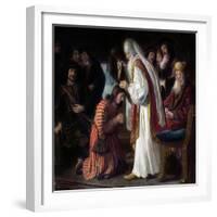 Samuel Annointing David-Jan Victors-Framed Giclee Print