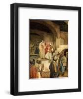 Samuel anointing David - Bible-William Brassey Hole-Framed Giclee Print
