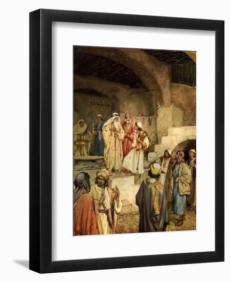 Samuel anointing David - Bible-William Brassey Hole-Framed Giclee Print