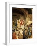 Samuel anointing David - Bible-William Brassey Hole-Framed Giclee Print