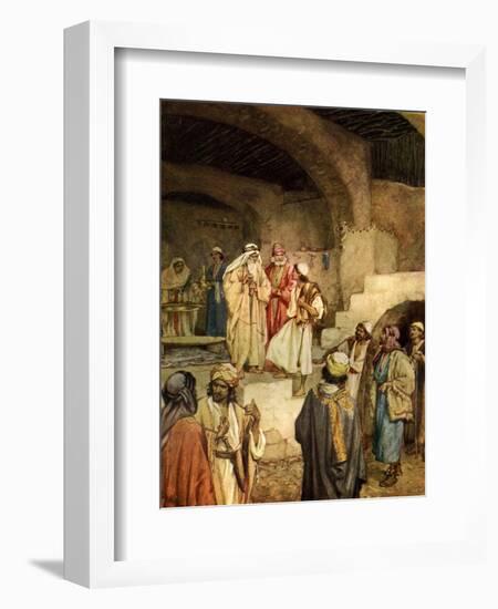 Samuel anointing David - Bible-William Brassey Hole-Framed Giclee Print