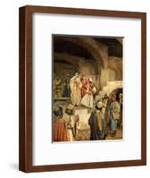 Samuel anointing David - Bible-William Brassey Hole-Framed Giclee Print