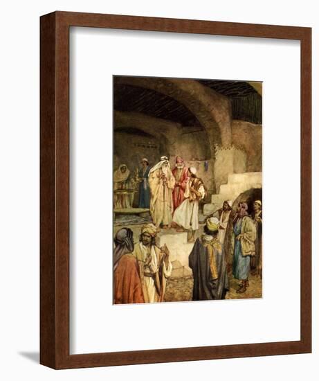 Samuel anointing David - Bible-William Brassey Hole-Framed Giclee Print