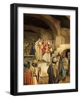 Samuel anointing David - Bible-William Brassey Hole-Framed Giclee Print